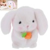 White Talking Rabbit Toy Cute Repeat What You Say Plush