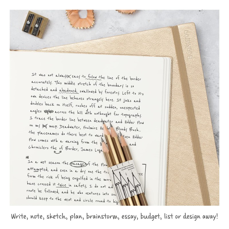 if Bookaroo Graphite Pencils - Gold