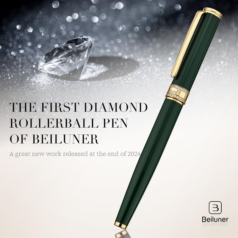 BEILUNER Luxury ballpoint pen with diamond decoration