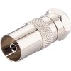 Schwaiger Adapter F Plug to DIN Female) Silver