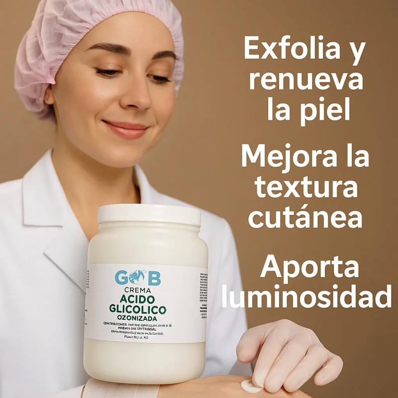 Crema De Ácido Glicólico Ozonizada - Gob - 1 Kilo