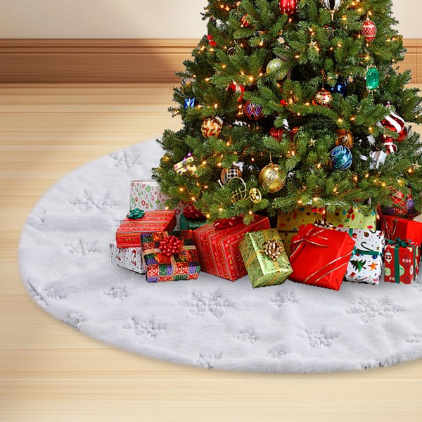 78 cm Christmas Tree Skirt White Christmas Tree Skirt Faux