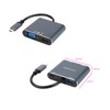 Nanocable 10.16.4304 USB-C to HDMI/VGA/USB3.0/PD Converter 15 cm, Grey
