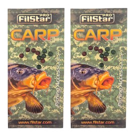 PRO FILSTAR Gummiperlen Angeln 4mm 20Stk - Stopperperlen - Angelhaken Gummistopper - Silikonperlen - Haken Stopper - Angel Perlen Set - Angelzubehör - Method Feeder Zubehör - Fishing Hook Accessories
