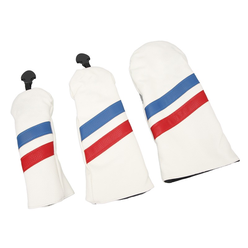 3PCS Golf Club Head Cover for Driver Fairway Woods Headcovers