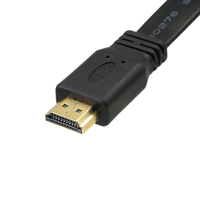 CERRXIAN 1FT Flat Slim High Speed Bi-Directional DVI (24+1) Male