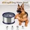 Twinsing 4.5L/1.2Gal Dog Water Bowl, No Spill Stainless Steel Slow