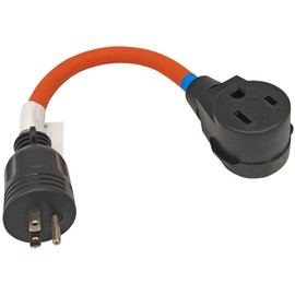 Fullsky FC-L5265 Male NEMA L5-20P 3 Prong Lock plug to Female NEMA 6-50R Welder Socket Adapter, Olny output 125V 20Amp