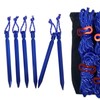 Tent Ropes Peg Buckles Reflective Ropes Set with Storage Bag