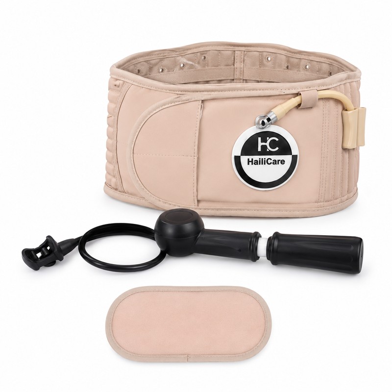 Inflatable Lumbar Support Belt for Back Comfort – Adjustable Waist