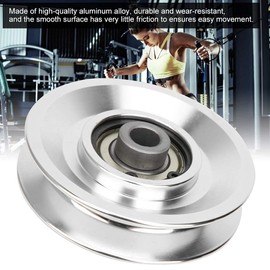 Alomejor Fitness Pulley 70 80mm Universal Bearing Pulley Wheel for Gym Fitness Equipment Cable Machine Wearproof Spare Part(80mm)