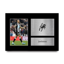 HWC Trading A4 Joelinton Newcastle United Gifts Printed Signed Autograph Picture for Football Fans and Supporters - A4