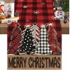 Camino de Mesa Navidad Estampado, Camino de Mesa Invierno Diseño