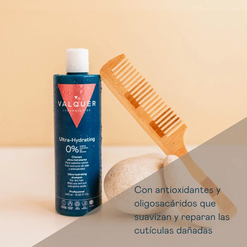 Shampoo Hidratante para Cabello Seco. Sin sales, sulfatos ni parabenos.