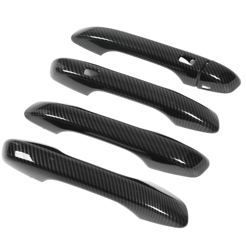 Car Exterior Door Handle Panel Carbon Fiber Style Outer Handle