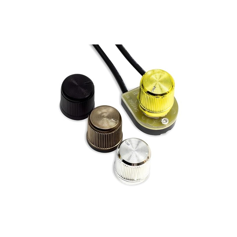 Rotary Lamp Switch ON-Off Repair Kit Replacement Compatible with Zing