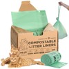 Cat Litter Box Liners 100% Compostable - Drawstring Close -