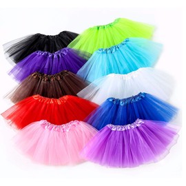 KICOFIT Tutu Skirts Women GIRLSHalloween Costume Party Dress Up Running Skirt 4 Layers 5 Layers