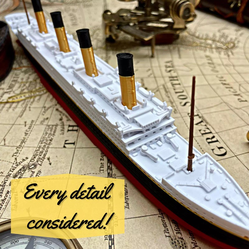 12” RMS Titanic Model, Titanic Toys For Kids, Model Titanic