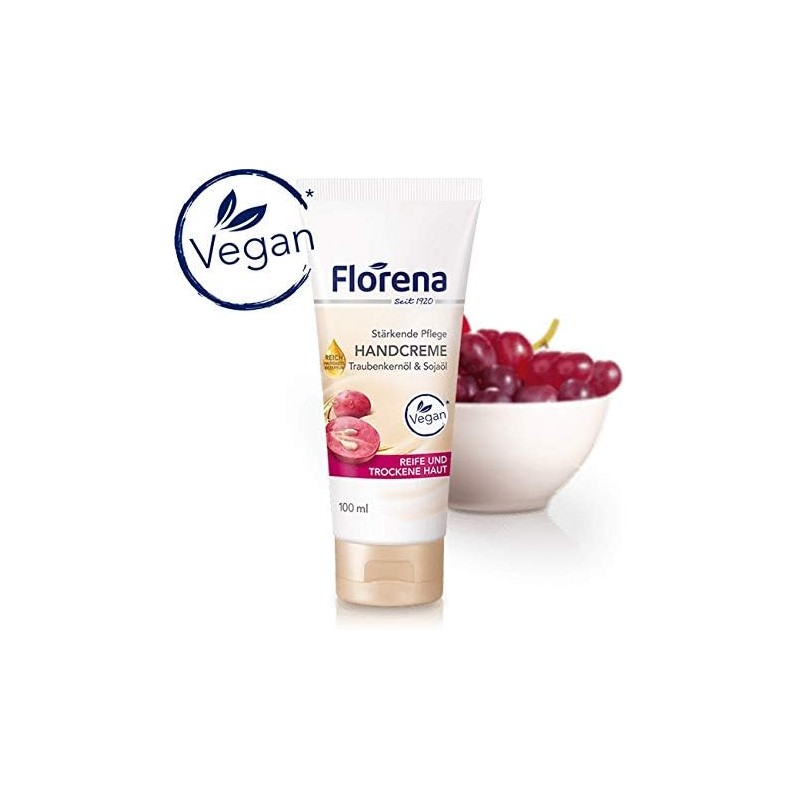 Crema de manos con aceite de semilla de uva y