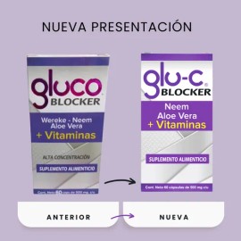 Ultra Advance Gluco Blocker Con 60 Caps De 500 Mg C/u