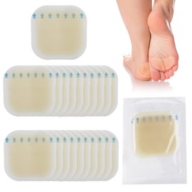 Blasenpflaster für Füße, unsichtbare Hydrokolloid-Blisterkissen, Gel, wasserdicht, für Ferse, Zehen, Schutz, Haut, schnellere Heilung der Wunde (50 x 50 mm), 25 Stück