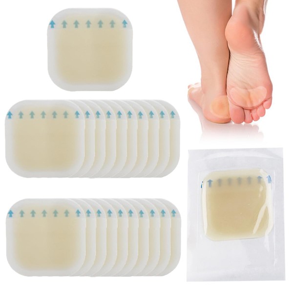 Blasenpflaster für Füße, unsichtbare Hydrokolloid-Blisterkissen, Gel, wasserdicht, für Ferse, Zehen,