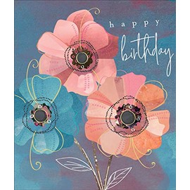 Tiger Lily, Birthday Card, Birthday Flowers - E305