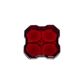 Diode Dynamics Stage Series LED Rock Light Lens (one), Red Clear