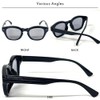 [FashionBerry] クリアブラック×ライトスモーク ビッグフレーム ボストン型 サングラス 伊達メガネ クリアレンズ UVカット 軽量 メンズ