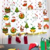 YBCCBY 30PCS Christmas Hanging Swirl Decorations, Ceiling Christmas Decorations, with