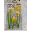 JOLEE'S JOLEE’S BOUTIQUE 3D STICKER BRIGHT YELLOW DAFFODILS GLITTER DAFFODIL