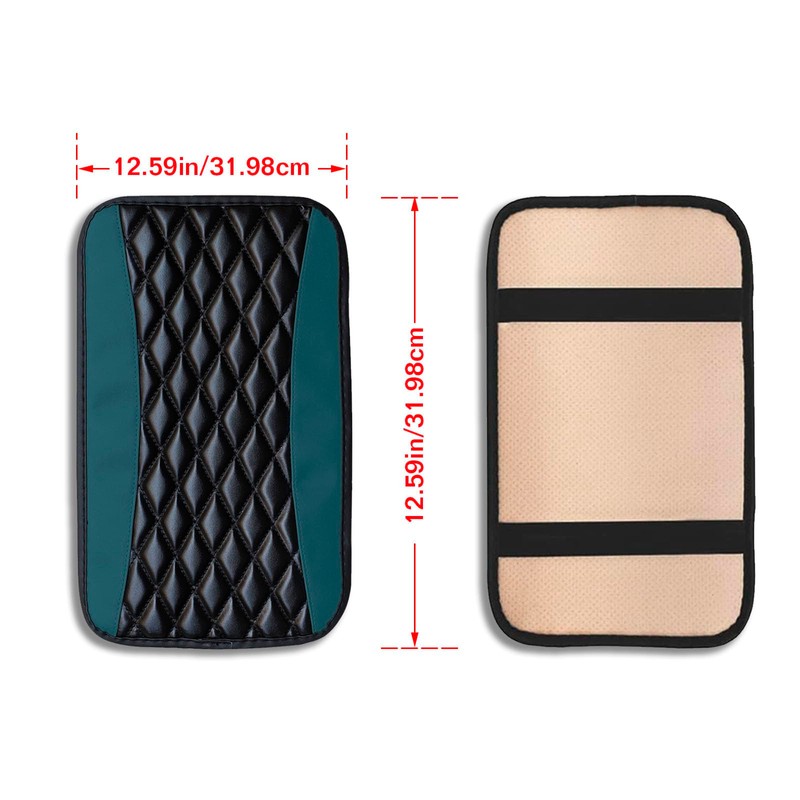 Couslcd Auto Center Console Pad, Universal Waterproof Armrest Seat Box
