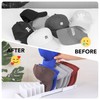 Expandable Hat Stand for Baseball Caps, Bamboo Hat Organizer for