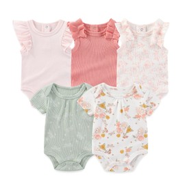 MAMIMAKA Newborn Baby Layette Gift Set 20-Piece Cotton Baby Girl Clothes Set Essentials and Accessories, 3-6 Months