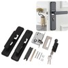 Door Lever Lock Universal Aluminium Alloy Black Door Security Latch