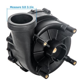 RELAAX WATER Spa Hot Tub Pump Wet End for LX Pump 56WUA400-I and LIGNXIAO Pump 56WUA400-II 4HP 2" Port