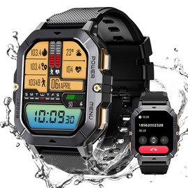 CUBOT C28 [2024 Nuevo] Reloj Inteligente Hombre, 2.02" HD Pantalla Smartwatch, Reloj Inteligente 410 mAh, Impermeable Reloj de Fitness con Pulsómetro Monitor de sueño, 120+ Modos Deportivos