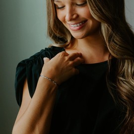 Loved Creations 925 Sterling Silver Inspirational Morse Code Bracelets for Women Men Gifts for Her & Him丨Strength丨Black Cord