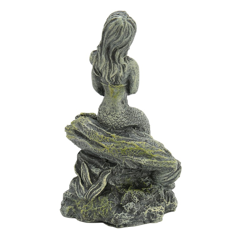 Aquarium Mermaid Statue Safe Resin Beautiful Fish Tank Mermaid Decor