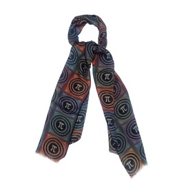 Pi Day Scarf Multicolor Squares Small pi Day Square Scarf
