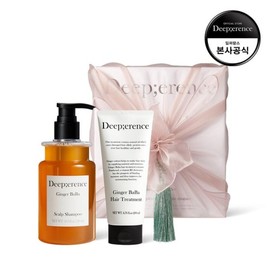 Deeperance  Gift Wrapped Ginger Baba Scalp Hair Care Duo Set (Shampoo + Treatment) / 선물포장 진저바바 스칼프 헤어케어 듀오세트 (샴푸+트리트먼트)