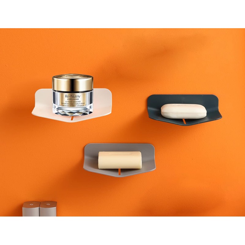 Self-draining Shower Soap Holder for Soap or Sponge, No Drilling