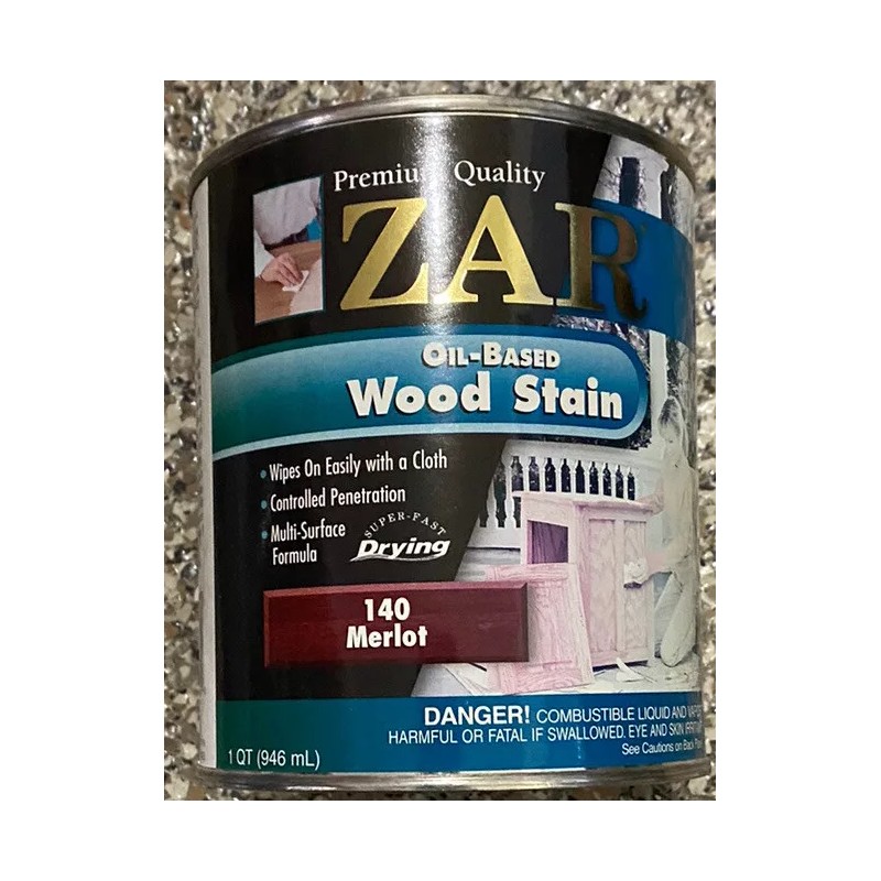 ZAR Quart Can ZAR 140 MERLOT Oil Based Interior Wood