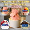Smygoods Ice Cream Cups with Lids, 12 Ounce, 50 Count,