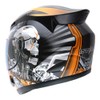1Storm Motorcycle Bike Full FACE Helmet Mechanic Skull - Tinted
