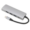 USB C Splitter Silver 5Gbps Speed Heat Dissipation Function Smart