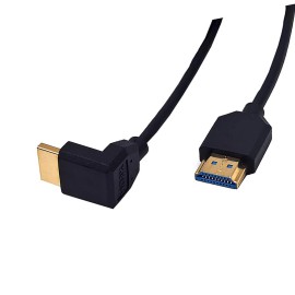 Kework 4ft HDMI 8K@60HZ Coiled Cable, 90 Degree Up Angle HDMI 2.1 Male to Male Adapt