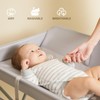 KARAOK Baby Changing Table with Wheels, Portable Diaper Changing Station