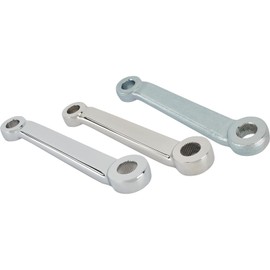 Speedway Motors Corvair Pitman Arm, 7" Length, Forged Design, Zinc Coated/Chrome/Polished Finish, Side-to-Side Offset, Compatible with Early Ford Tie Rod Ends